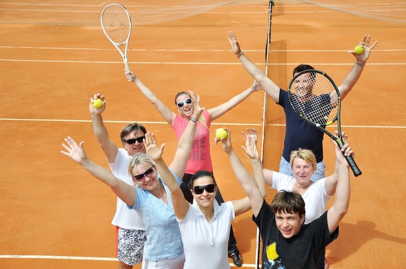 Tennisfamilie Turnier